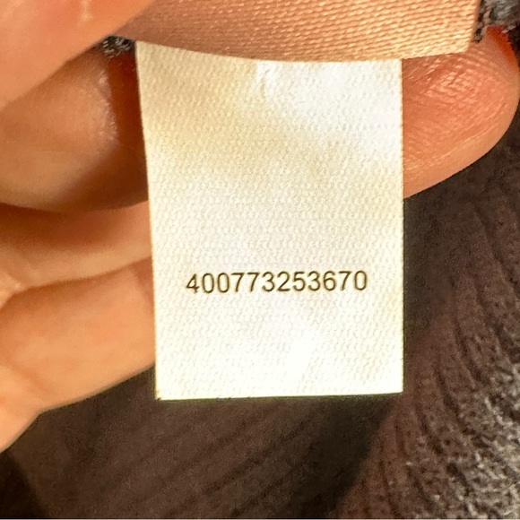 Juicy Couture size XL open front waterfall cardigan, gray/metallic, stretch - Picture 7 of 11